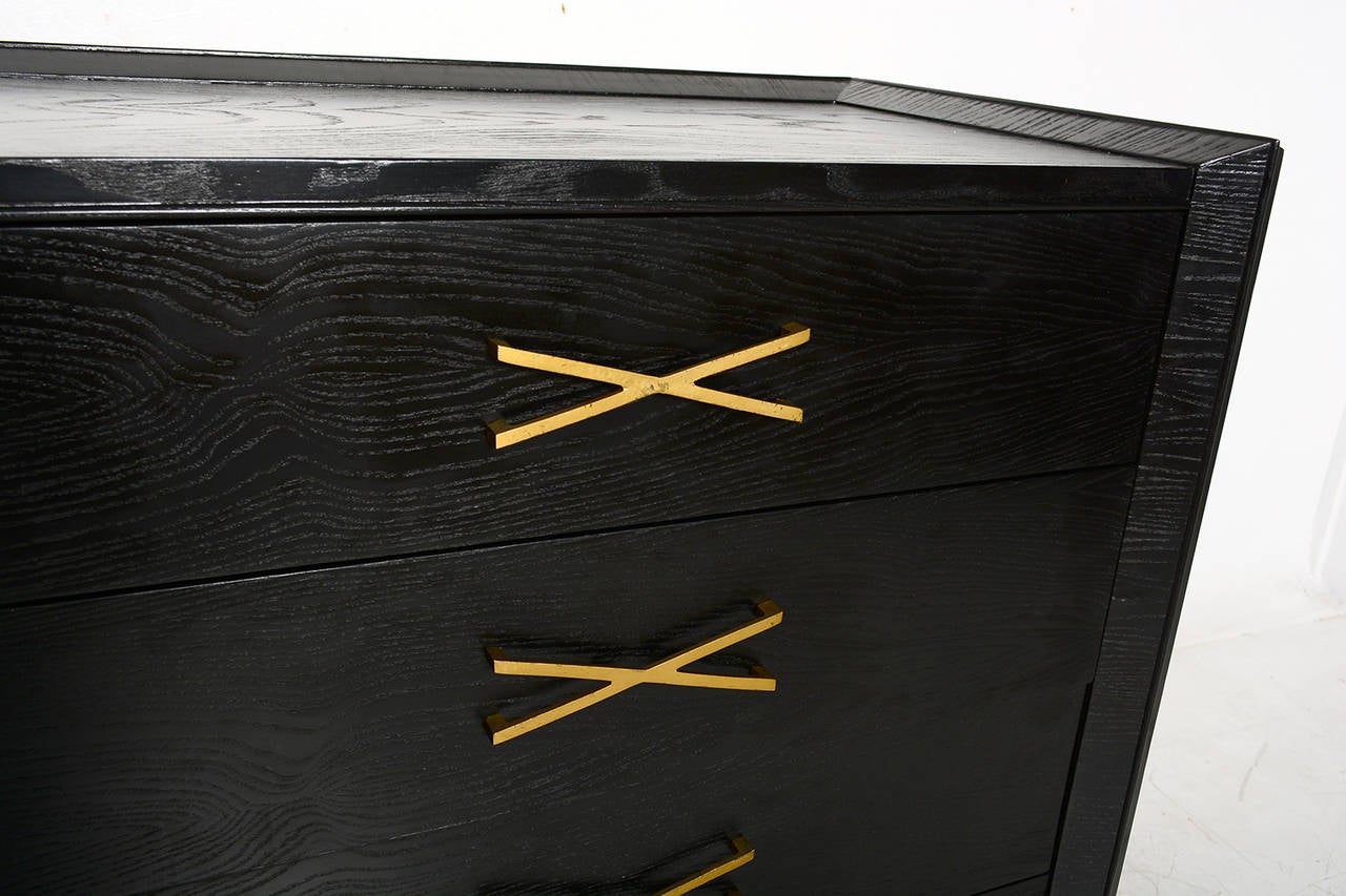 Ebonized Highboy In The Manner of Paul Frankl. 3