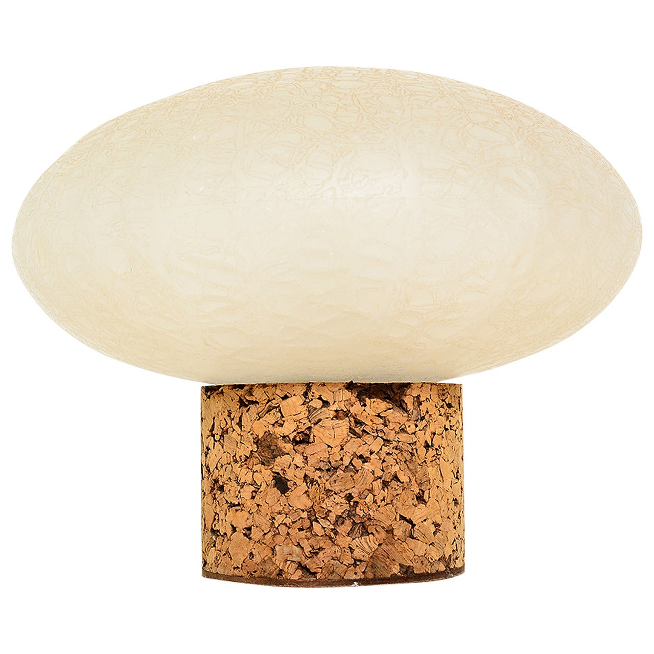 Rare Laurel Table Lamp with Cork Base