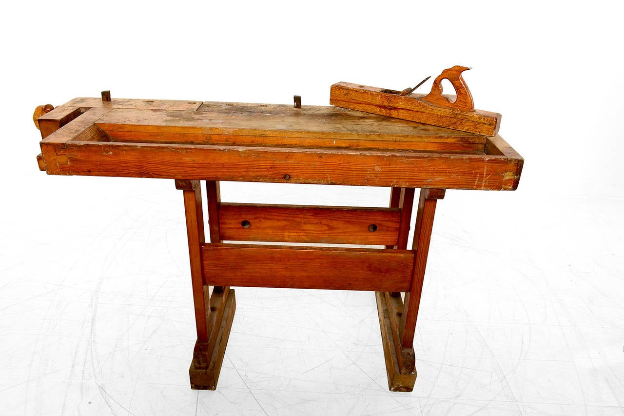 Antique Vintage Carpenter's Bench Table 1