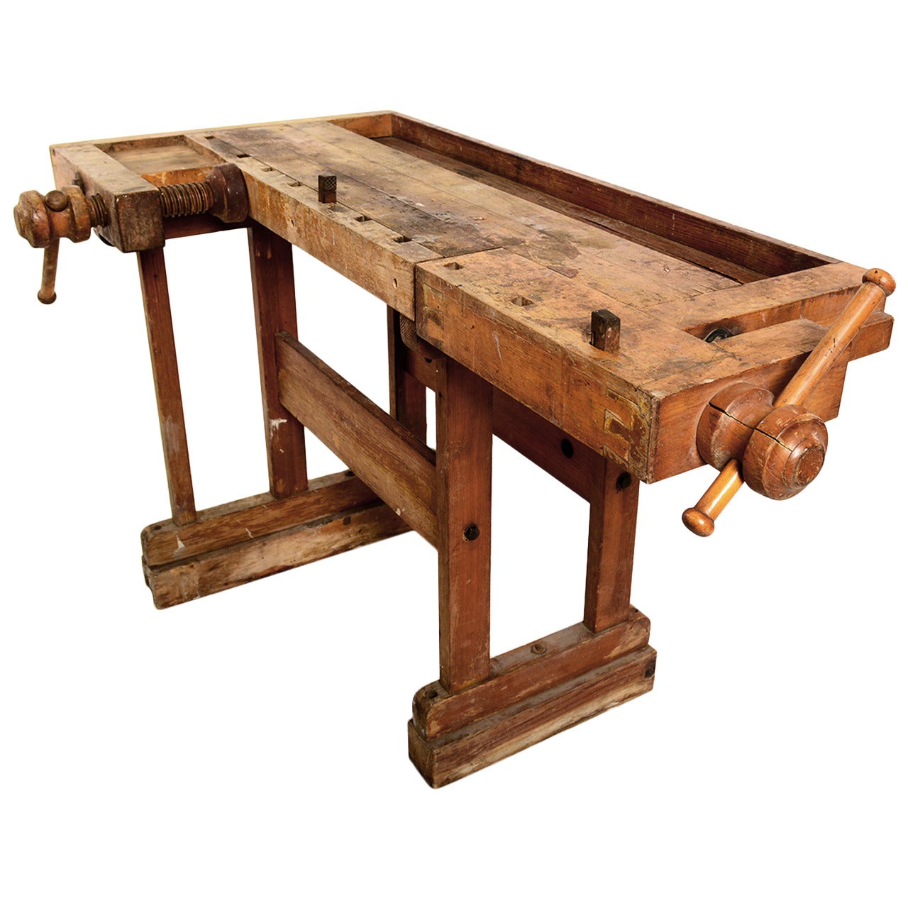 Antique Vintage Carpenter's Bench Table