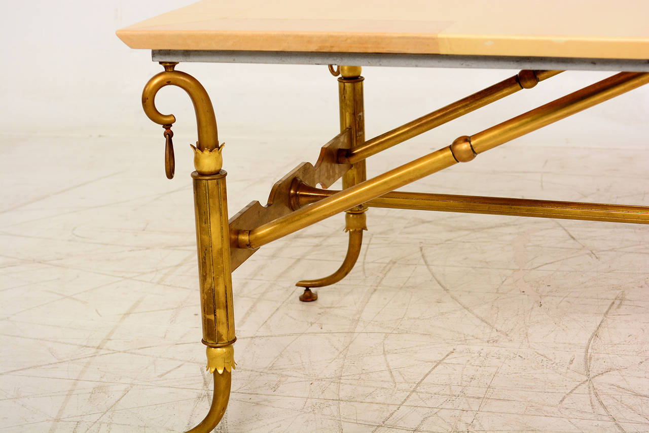 Arturo Pani Parchment and Brass Coffee Table 3
