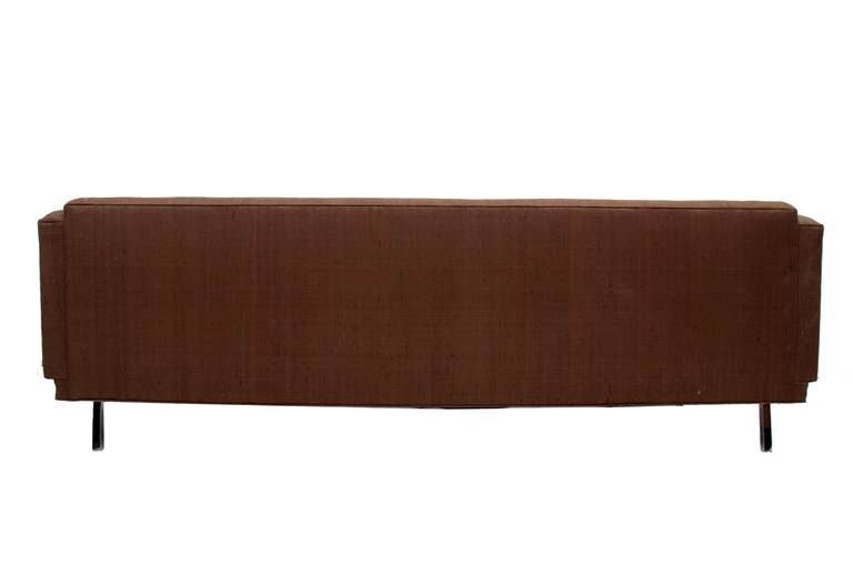 Mid Century Modern Sofa Clean Lines Milo Baughman Attr In Excellent Condition In Chula Vista, CA
