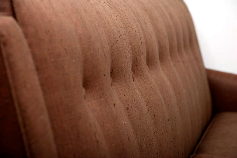 Wood Mid Century Modern Sofa Clean Lines Milo Baughman Attr