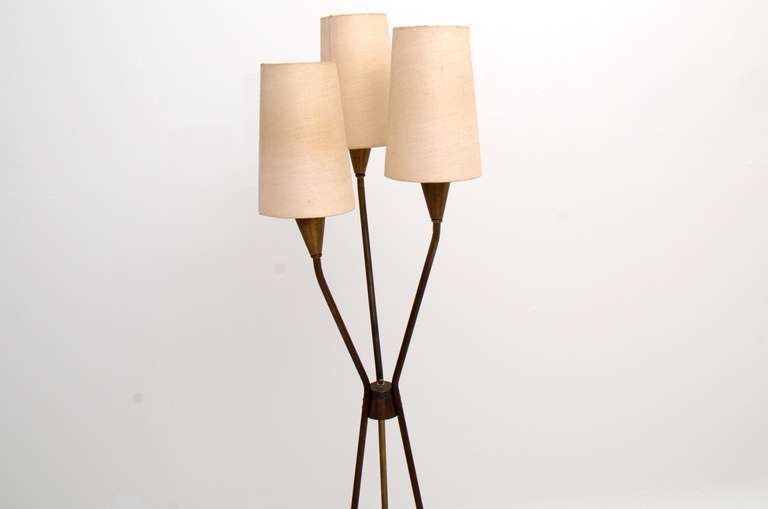 Mid-Century Modern Gerald Thurston Tripod Floor Lamp