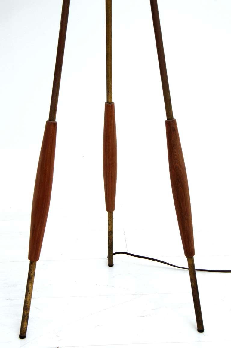 Mid-20th Century Gerald Thurston Tripod Floor Lamp