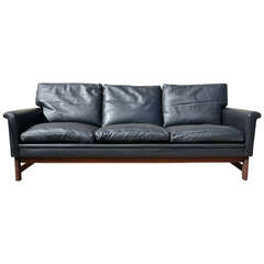 Danish Modern Sofa Love Seat and Arm Chair Set