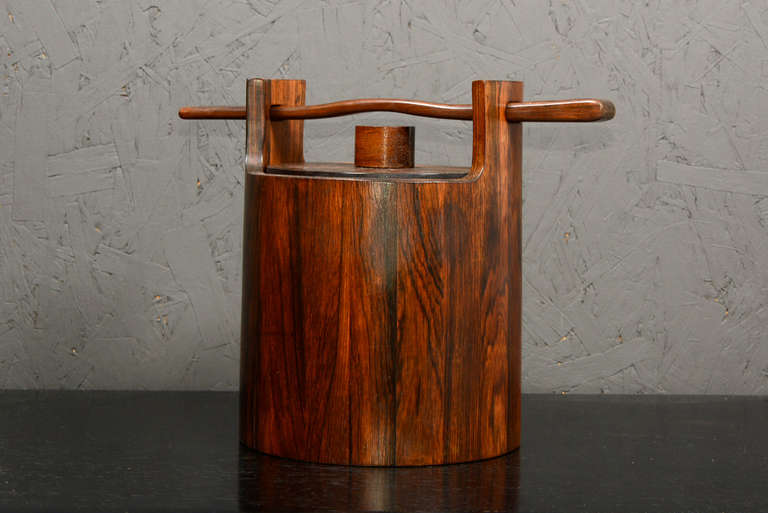 Mid-Century Modern Jean Gillon Italma Rosewood Ice Bucket