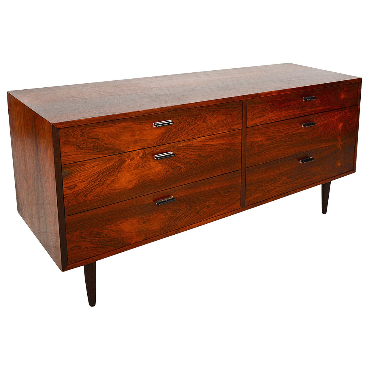 Danish Modern Rosewood Double Dresser