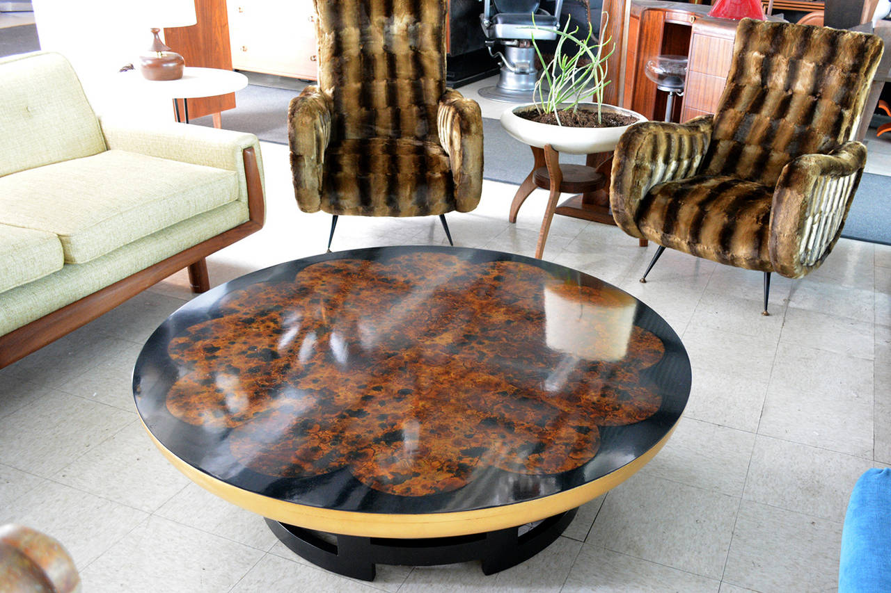 Lacquered Lotus Coffee Table by Kittinger, Muller & Barrington