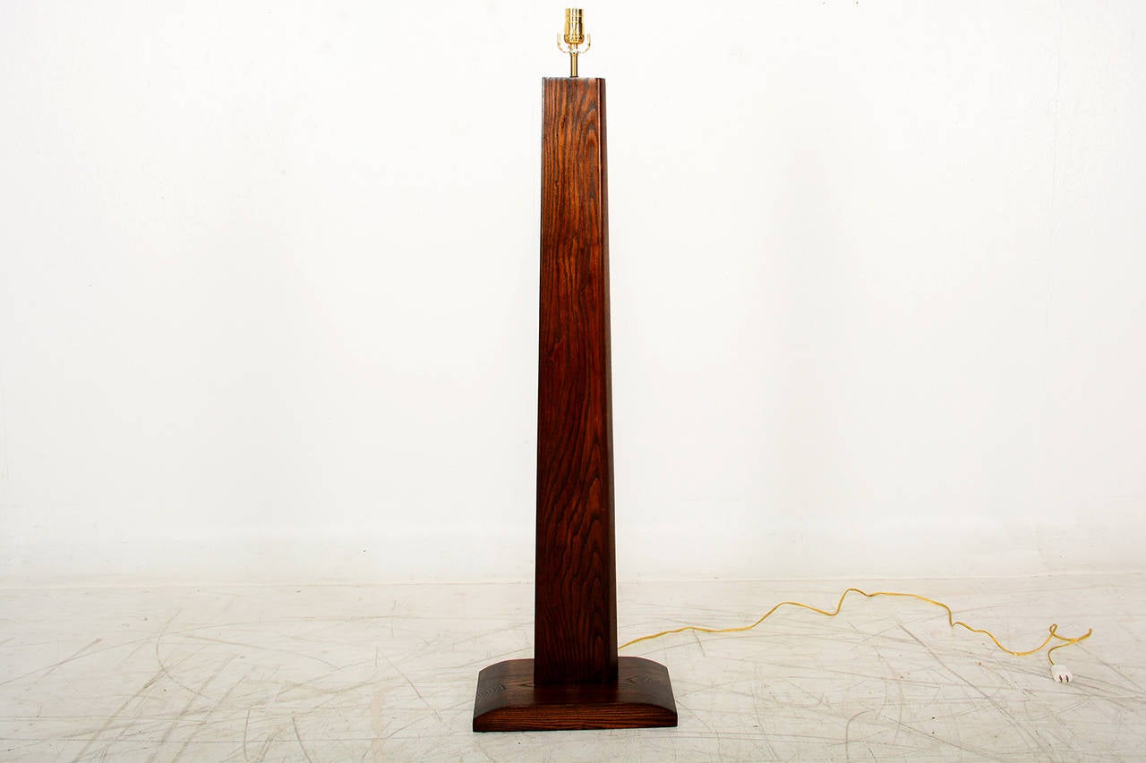 American Paul Laszlo Oak Floor Lamp