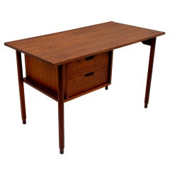 Vintage Charles Pechanec Walnut Desk California Modern 1958