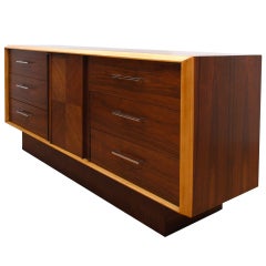 Lane Dresser Credenza Sculptural Chrome Handles