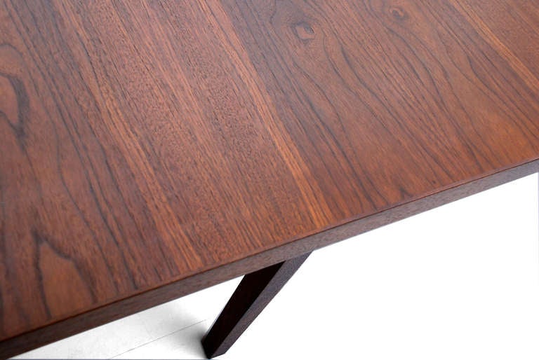 American Walnut Dining Table Milo Baughman for Glenn of California