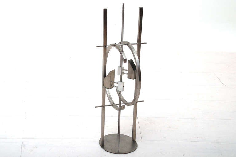 David Zelman Stainless Steel Sculpture for Prologue 2000 INC In Excellent Condition In Chula Vista, CA