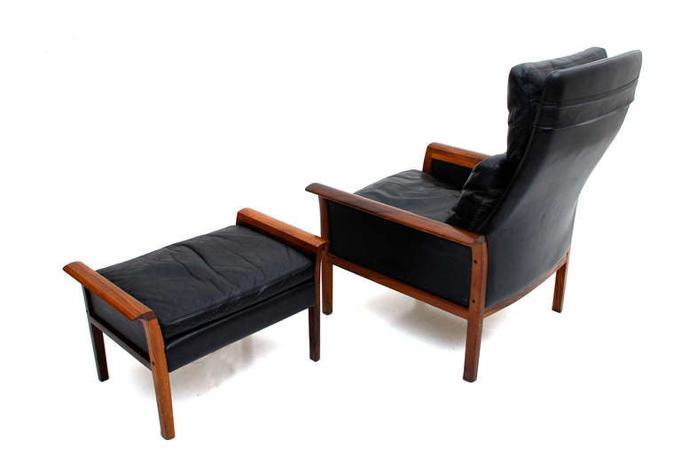 Norwegian Rosewood Lounge Chair & Otto Hans Olsen for Vatne Mobler