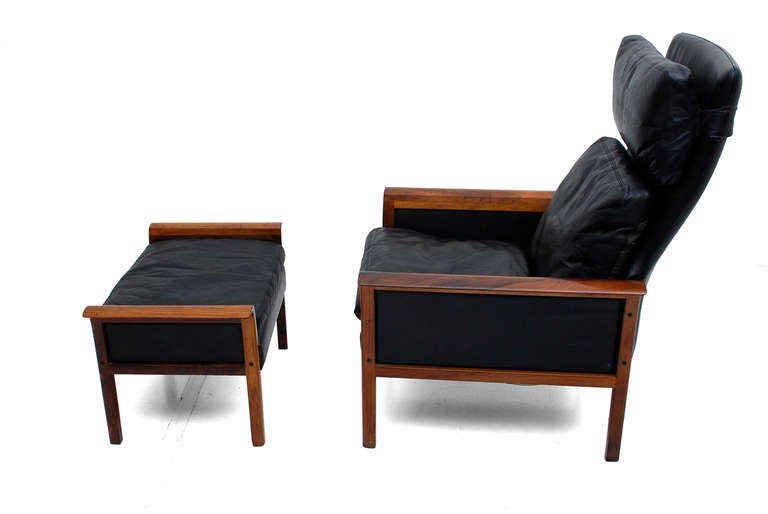 Rosewood Lounge Chair & Otto Hans Olsen for Vatne Mobler In Good Condition In Chula Vista, CA