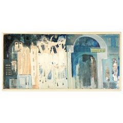 Czech Abstract Oil on Canvas