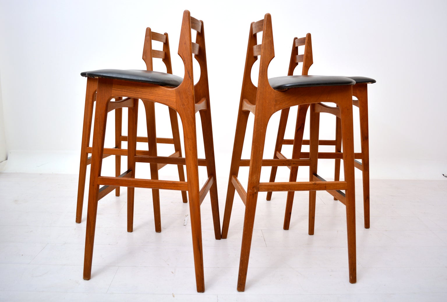 Danish Modern Teak Bar Stools