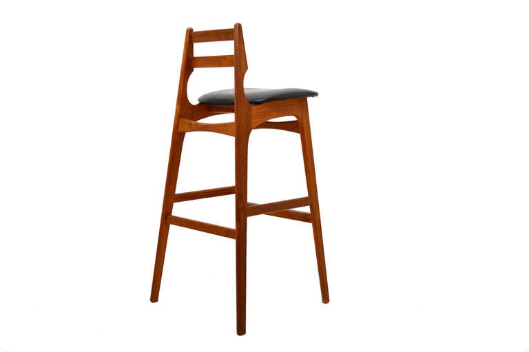 Mid-20th Century Danish Modern Teak Bar Stools