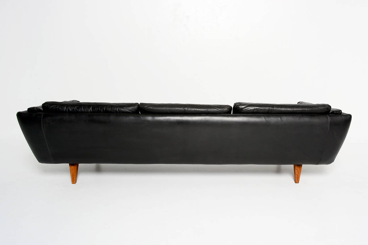 Mid-20th Century Illum Wikkelso Three-Seat Sofa