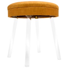 Lucite Vanity Stool