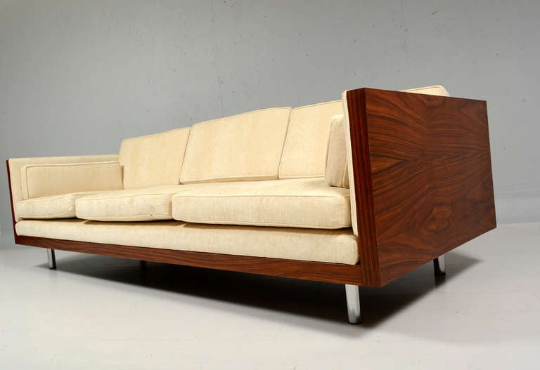 Late 20th Century Milo Baughman Rosewood Sofa