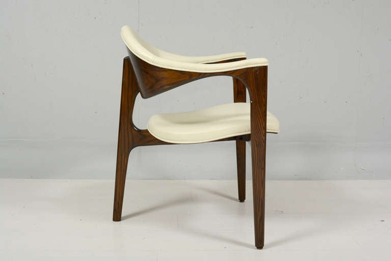 Mid-Century Modern Set of Four Mid Century Modern Tripod Chairs