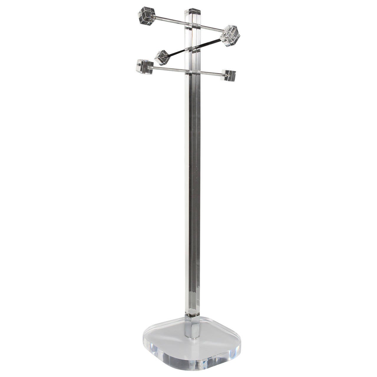 Mid Century Modern Lucite Coat Rack at 1stdibs