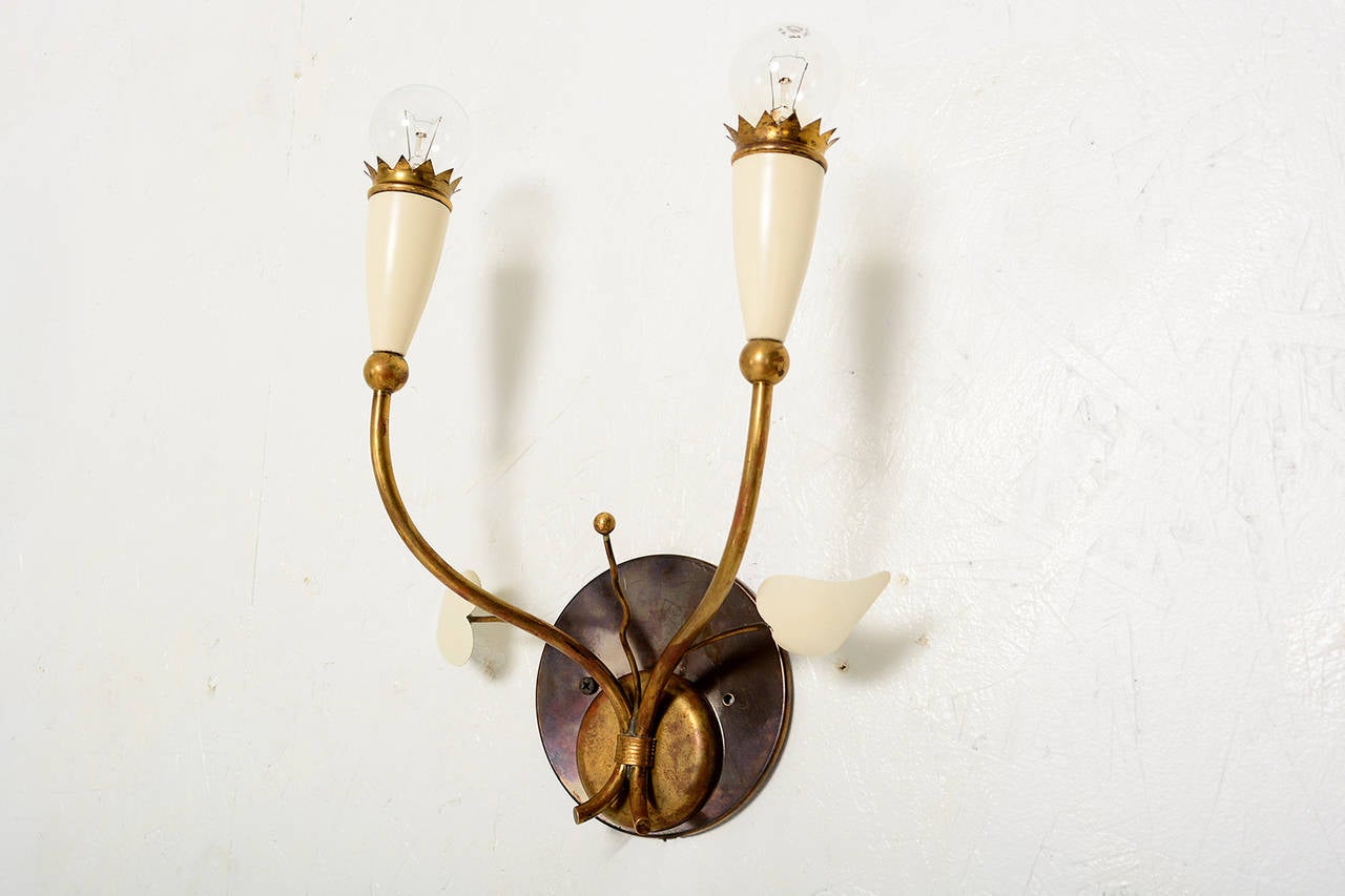 Italian Wall Sconces after Gio Ponti In Excellent Condition In Chula Vista, CA
