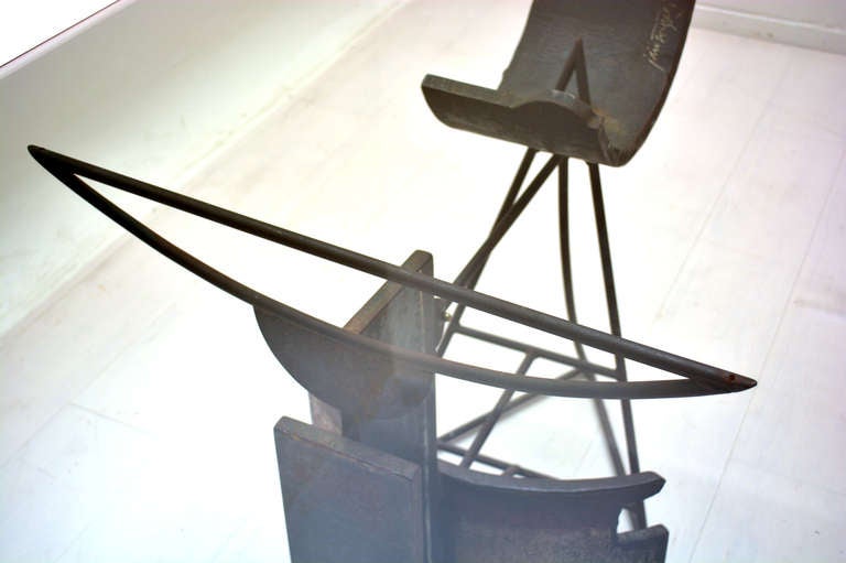 Late 20th Century Mid Century Modern Brutalist Artigas Sculptural Desk Custom Made