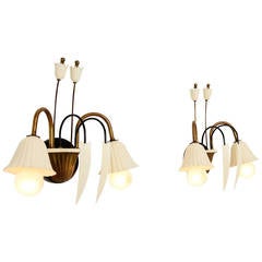 Flower-Shaped Italian Wall Sconces 11