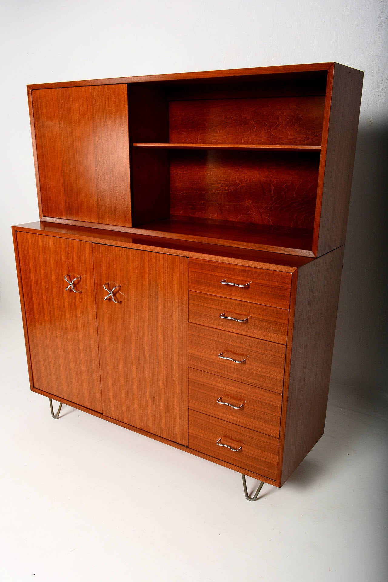 Mid-20th Century George Nelson for Herman Miller Cabinet with Hutch