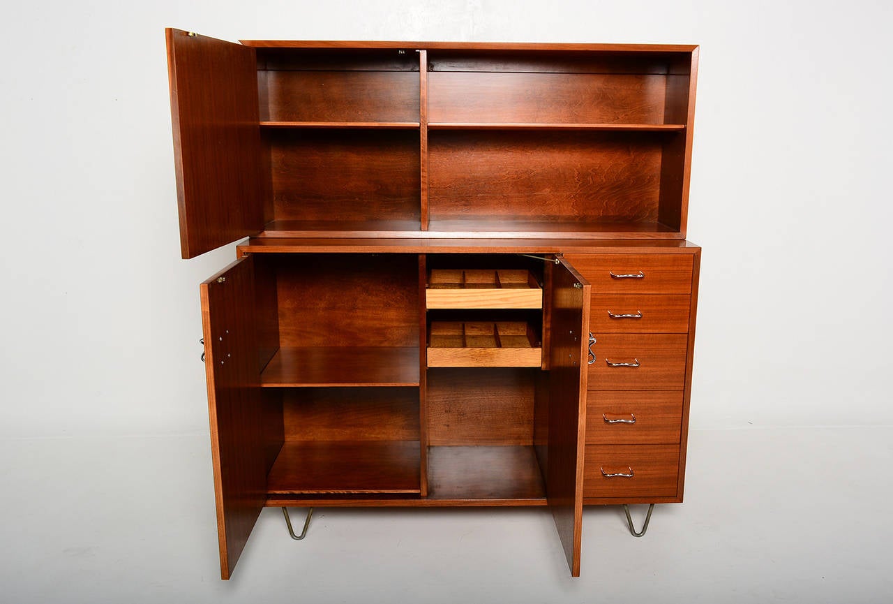Mid-Century Modern George Nelson for Herman Miller Cabinet with Hutch