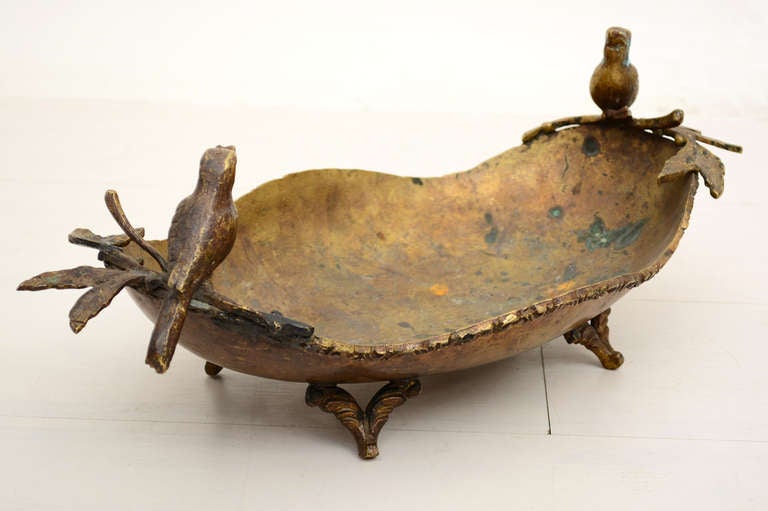 Bird Brass Bowl After at 1stDibs