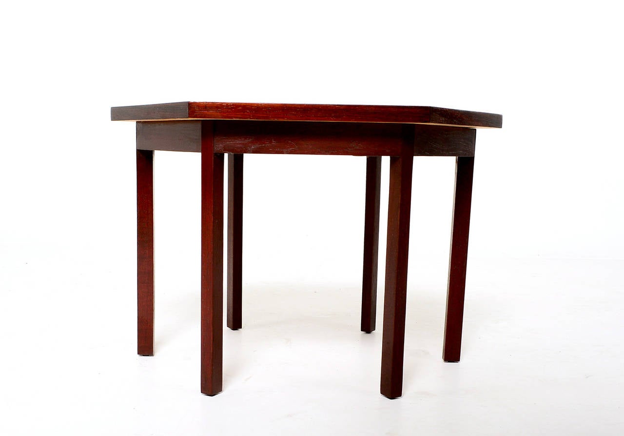 Oiled Paul McCobb Delineator for Lane Rosewood Hexagon Table