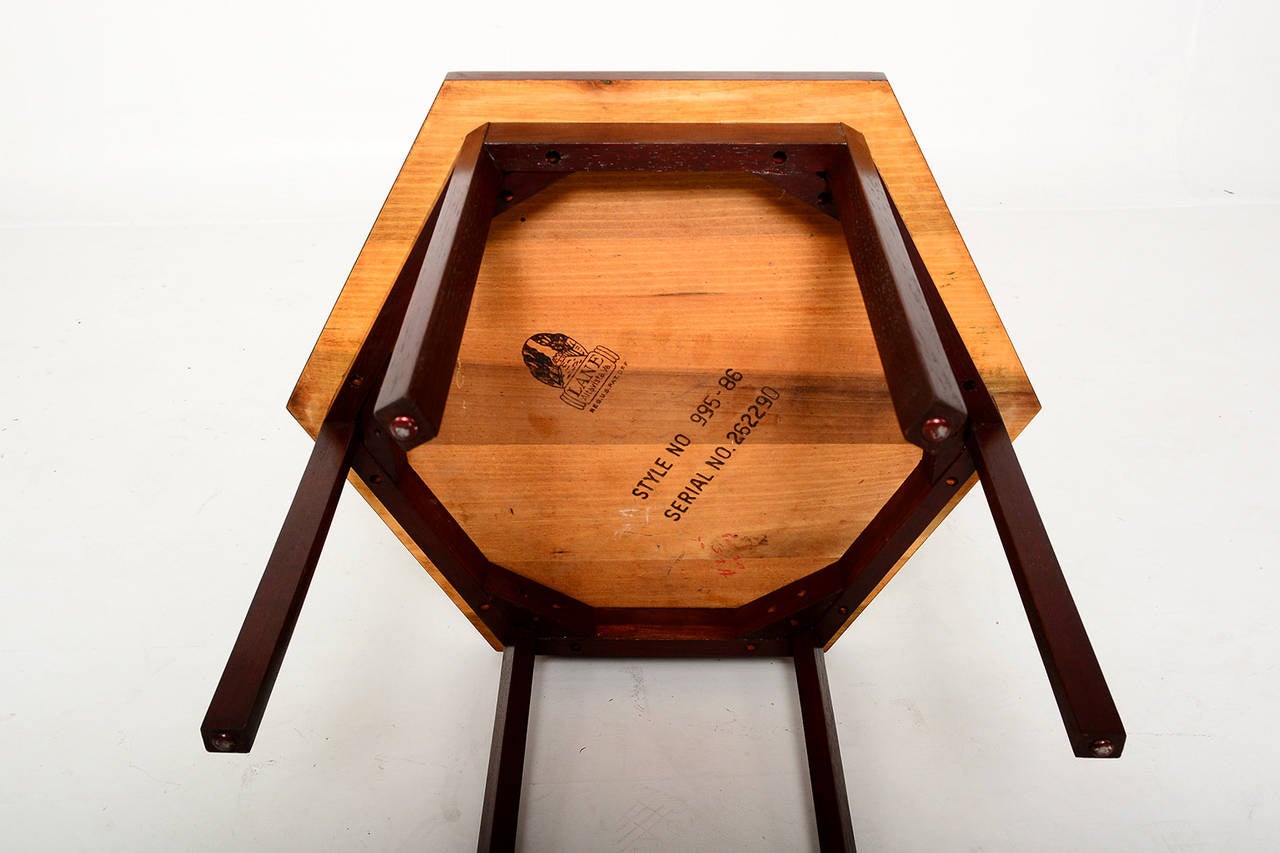 Mid-20th Century Paul McCobb Delineator for Lane Rosewood Hexagon Table