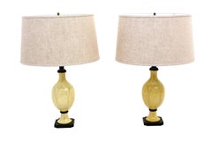 Christian Fersen Luxury Table Lamps Bone Lacquer Monterrey Mexico Regency 1950s