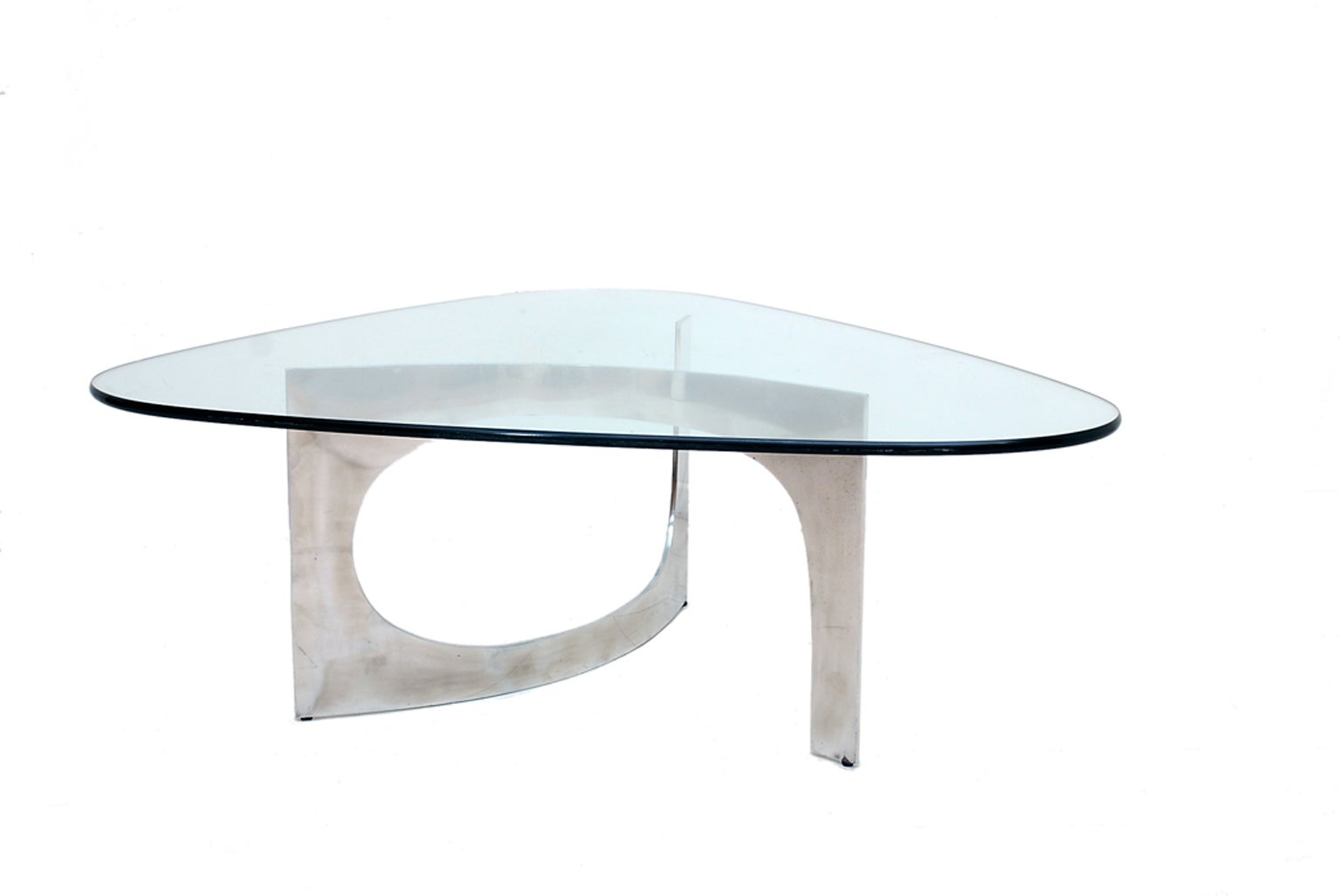 Mid Century Modern Sculptural Aluminum Coffee Table