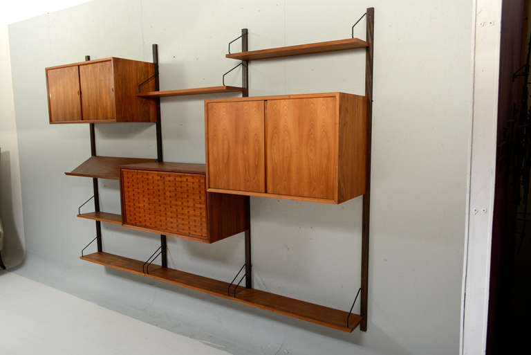 Scandinavian Modern Long CADO Wall Unit 6 Bay