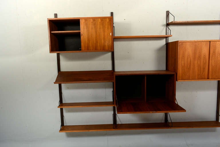 Mid-20th Century Long CADO Wall Unit 6 Bay