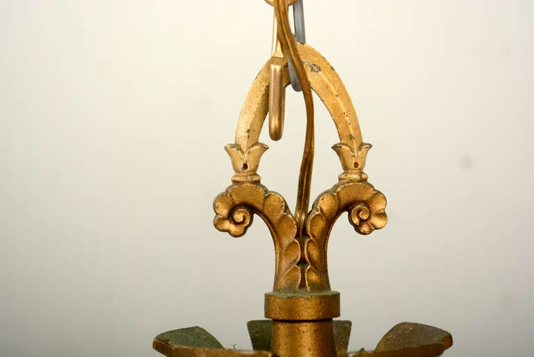 Aluminum Beardslee Co Williamson Chicago Art Deco Chandelier