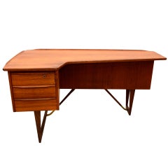 Lovig Teak Desk Boomerang