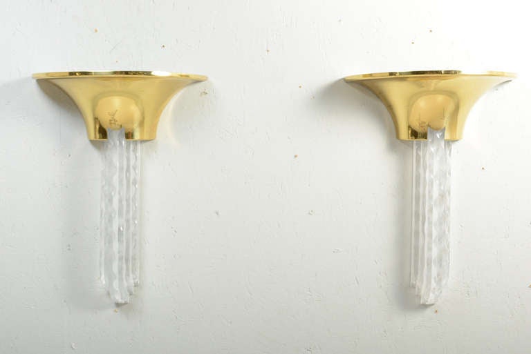 Mid-Century Modern Karl Springer Percell Wall Sconces