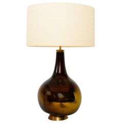 Gold and Yellow Mercury Glass Table Lamp