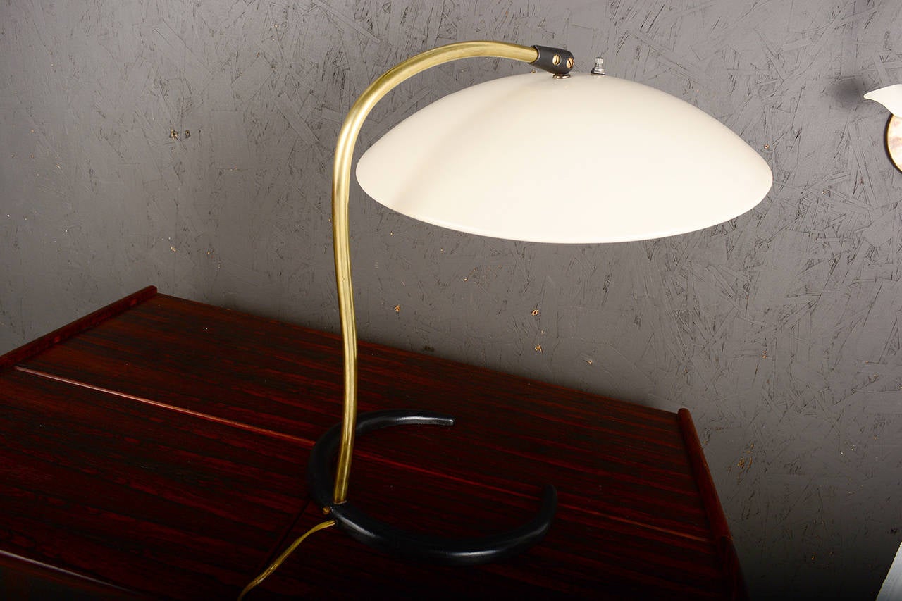 Painted Lightolier Desk Lamp by Gerald Thurston