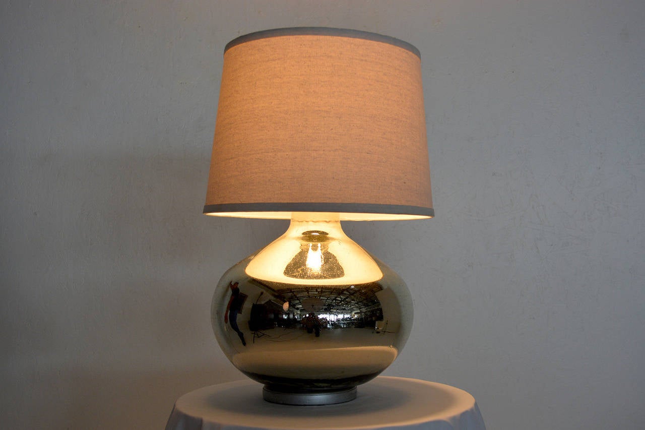 Mexican Modernist Mercury Glass Table Lamp