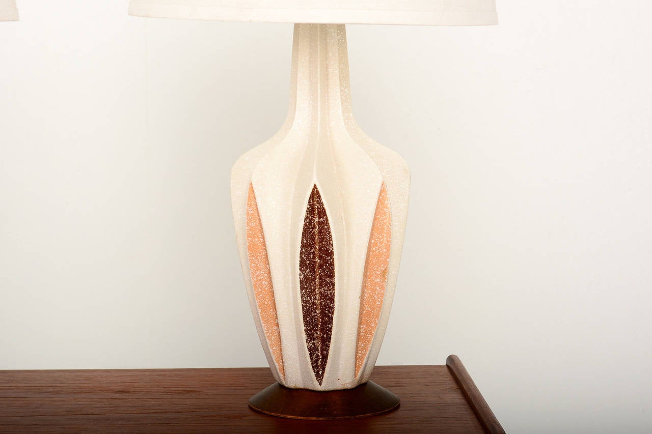 mid century modern ceramic lamps