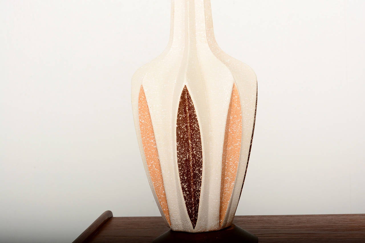 mid century modern ceramic table lamp