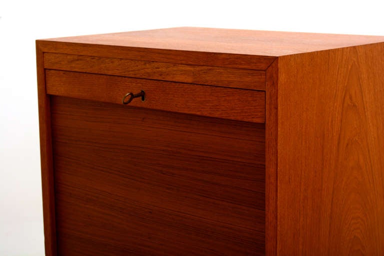 teak file cabinet