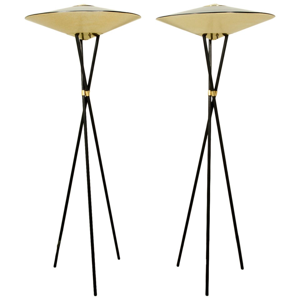 Pair of Tripod Floor Lamps by MOE Light